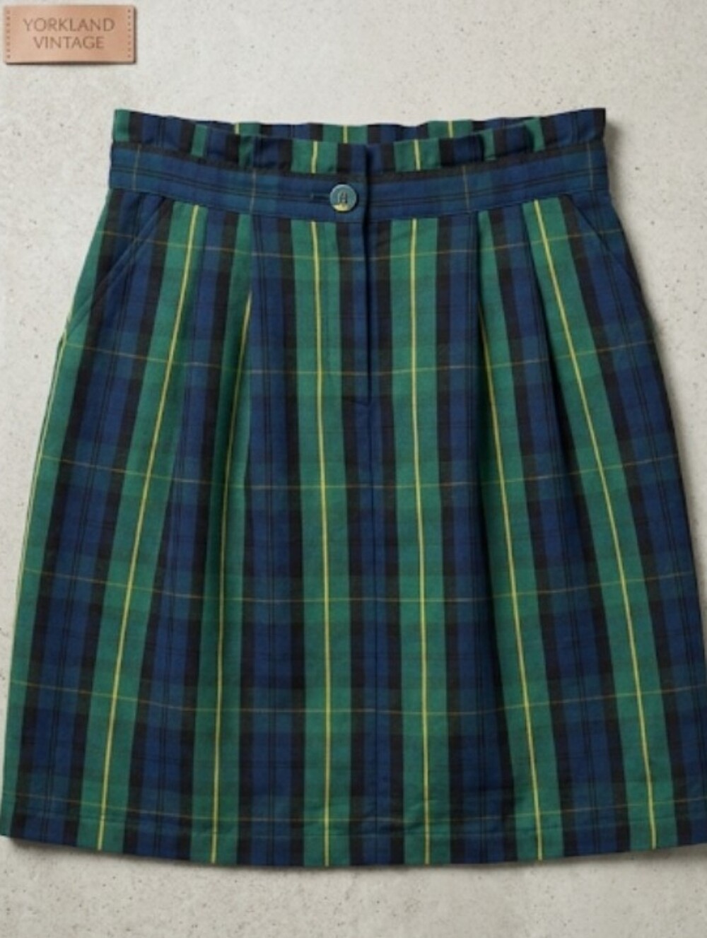 Yorkland 90's Vintage (Japan) Tartan Mini Skirt (S/M) Academia Preppy Lux